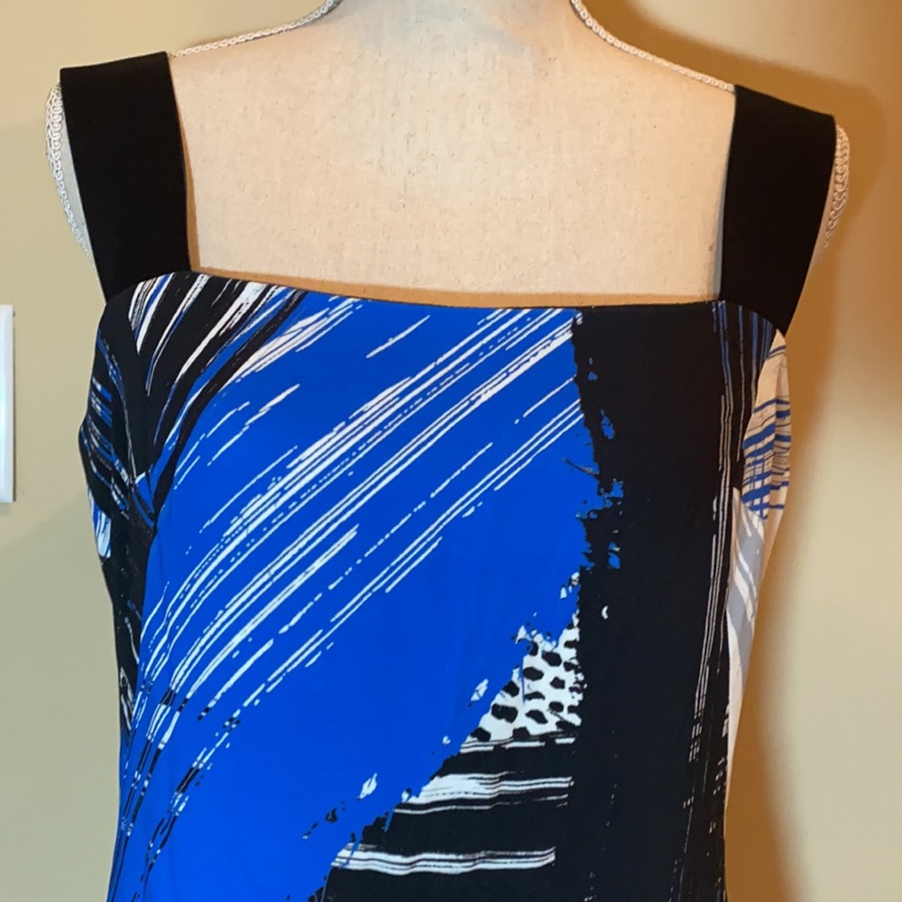 Milly Abstract Print Wide Strap Dress - Picture 5 of 11